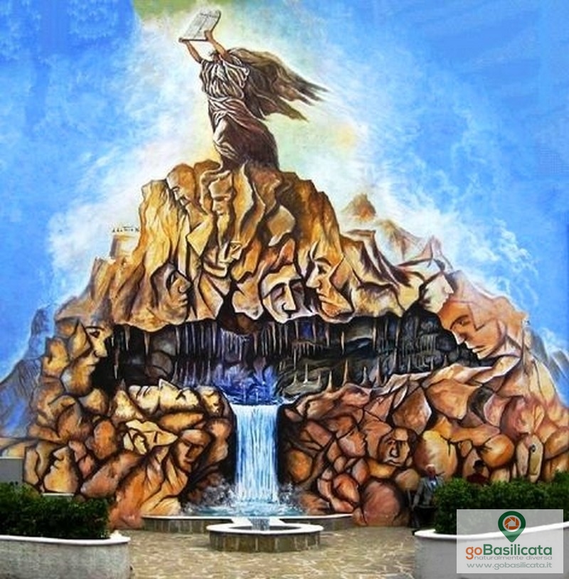 The relationship of man with the rock and water- the murals of Sant'Angelo Le Fratte