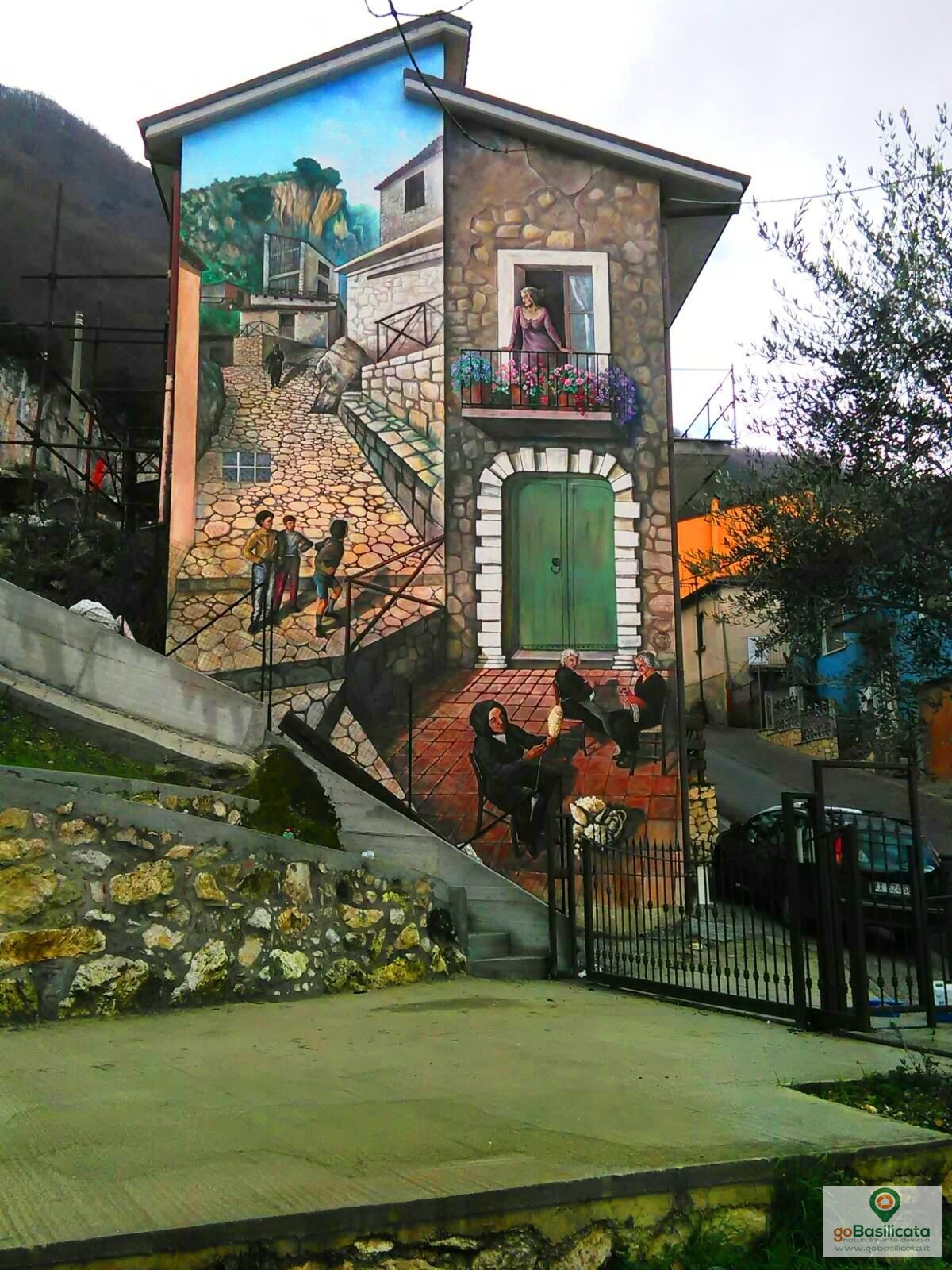 The spinning of the wool - The murals of Sant'Angelo Le Fratte