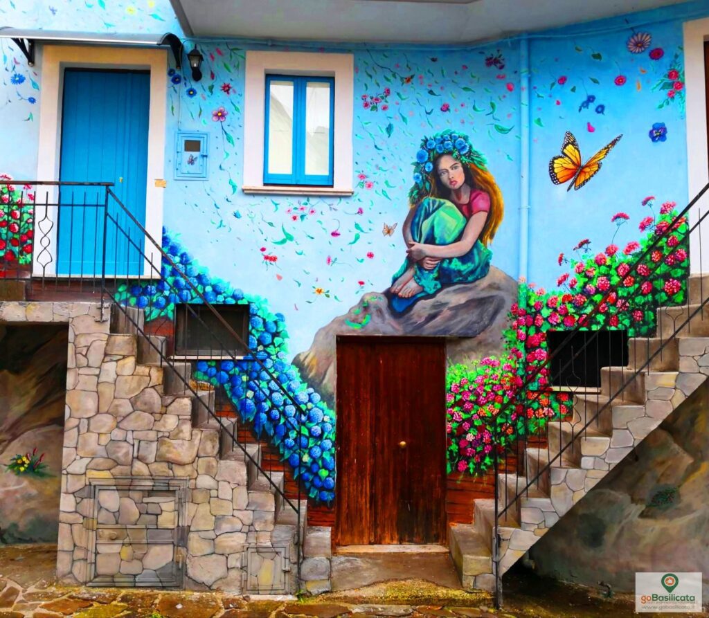 The splendid mural of Rue dei Fiori - The murals of Sant'Angelo Le Fratte