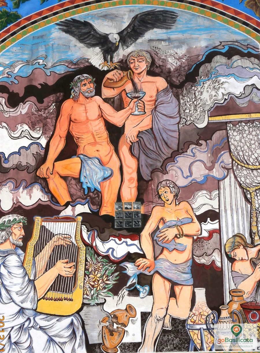 Wine through classical mythology - The murals of Sant'Angelo Le Fratte